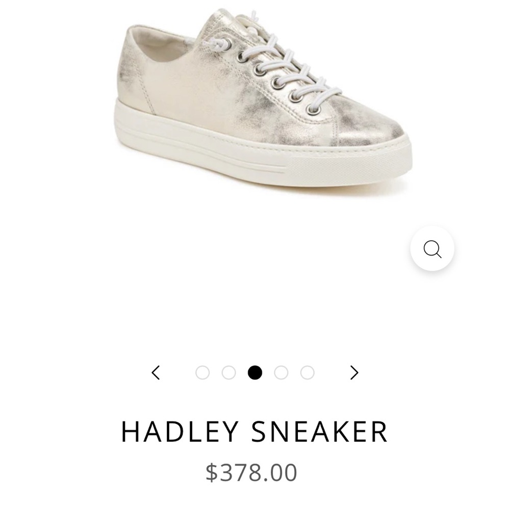Paul Green Metallic Silver Sneakers